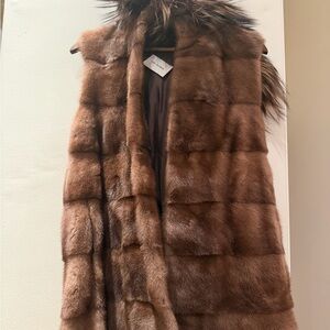 Yves Salomon Rich Brown Teddy Jacket